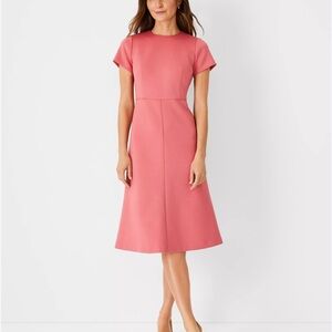 NWT Ann Taylor Midi Flare Dress in Double Knit - Size 0
